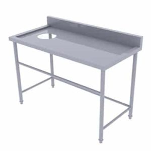 Bàn Inox có lỗ xả rác