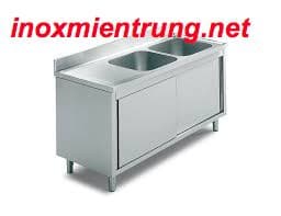 Bàn tủ Inox có chậu rửa