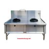 Bếp á 2 họng kiềng cao