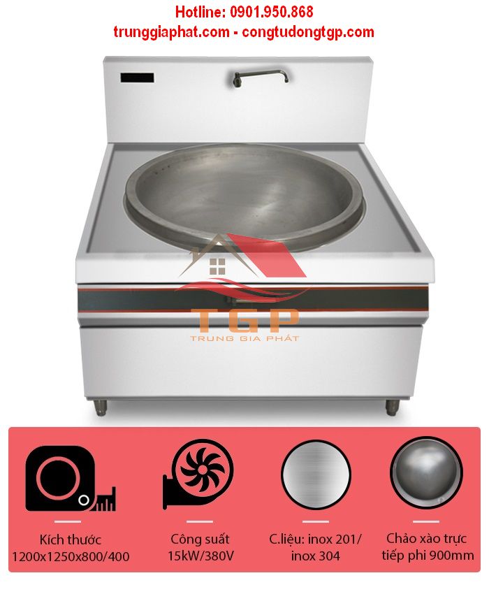 bep-don-dien-tu-xao-truc-tiep-phi-900-da-nang-1 Bếp Từ Đơn Xào Trực Tiếp Phi 900mm