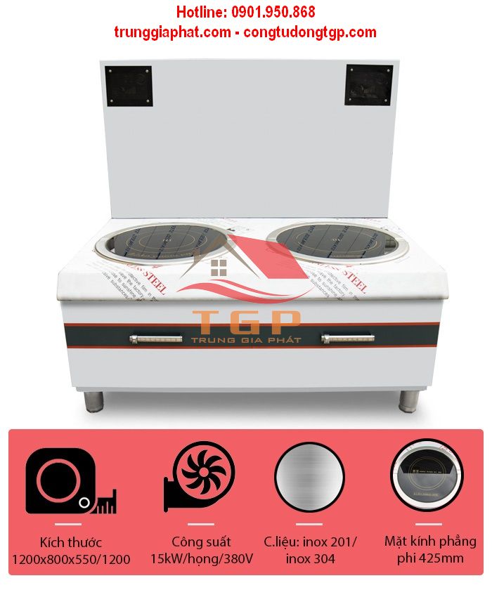 bep-ham-doi-dien-tu-15kw-hong-da-nang-1 Bếp Hầm Đôi Điện Từ 15kw