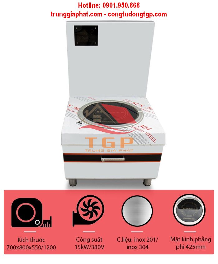 bep-ham-don-dien-tu-15kw-da-nang Bếp Hầm Đơn Điện Từ 15kw