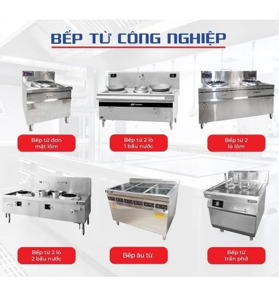 Bếp Từ Đơn Xào Trực Tiếp Phi 1000mm