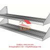 kệ inox 2 tầng đột lỗ inox đà nẵng + Kệ Bếp Inox - Giá Úp Ly Chén Inox - Kệ Treo Ly Quầy Bar - Bếp Inox