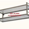 Kệ song inox 2 tầng treo tường, kệ inox