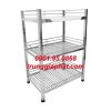 kệ inox 3 tầng