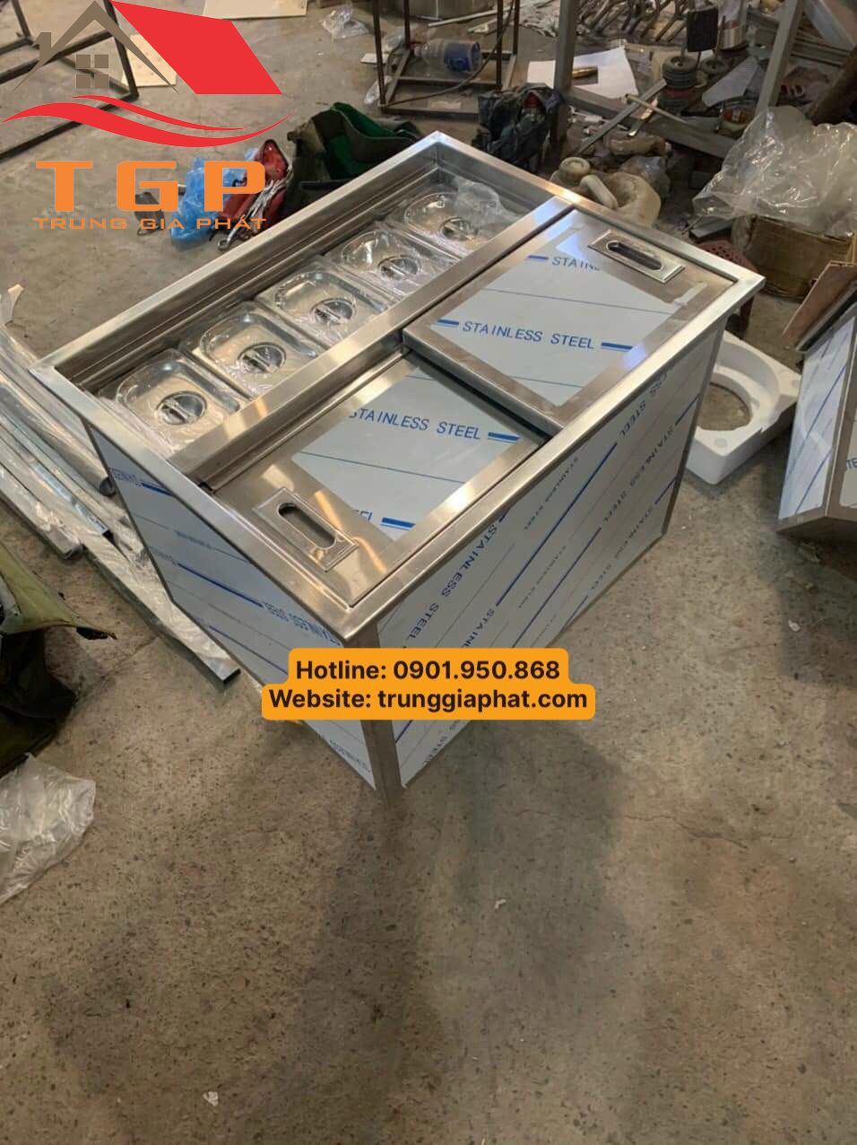 thucc80ng-dacc81-cocc81-khay-topping THÙNG ĐÁ ÂM BÀN CÓ KHAY