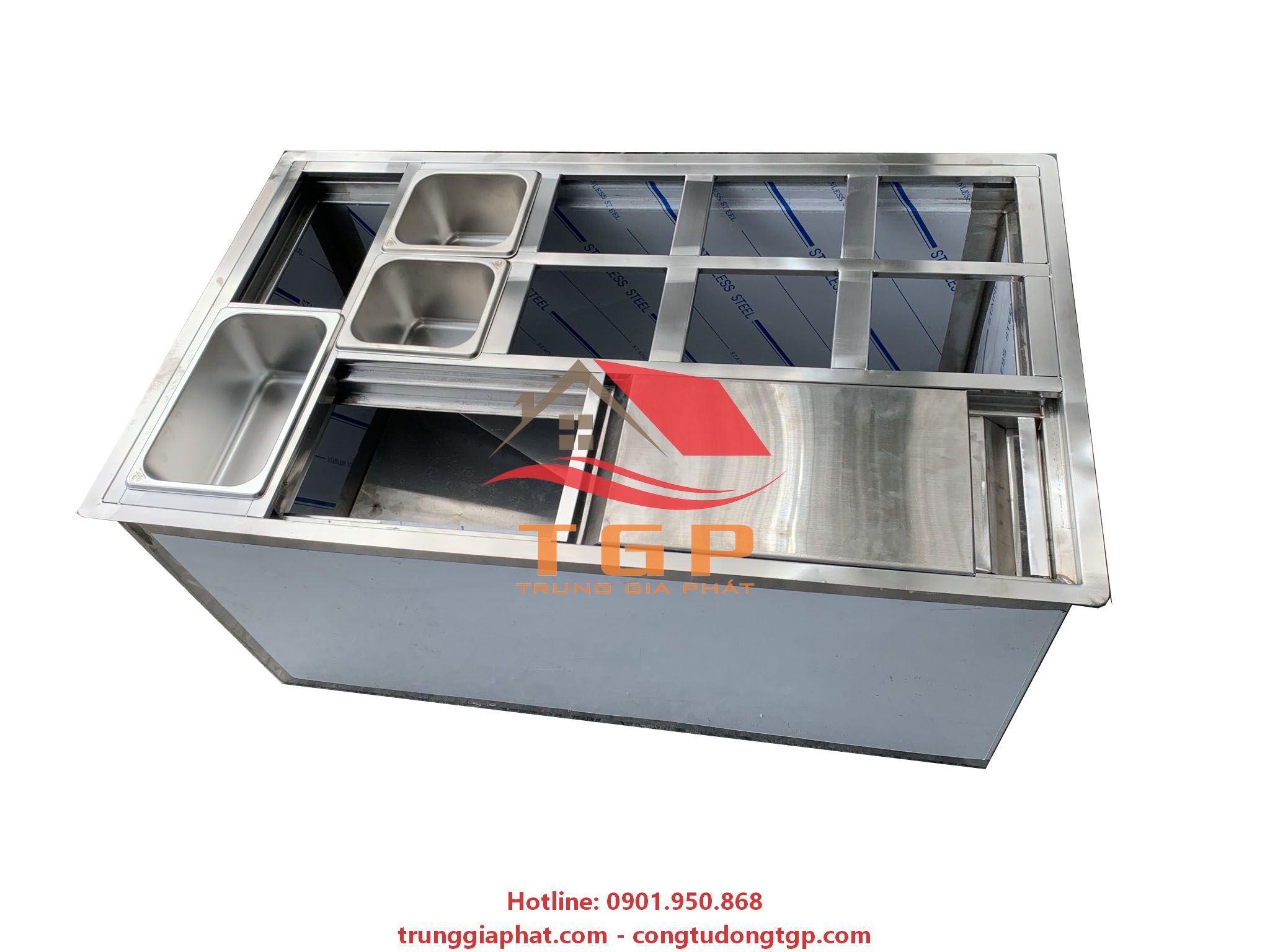 tu-da-inox-am-ban-co-khay-4-1 Tủ Đá Inox Âm Bàn Có Khay