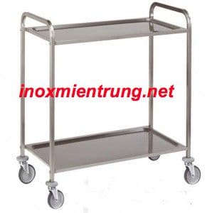 Xe Đẩy Inox 2 tầng