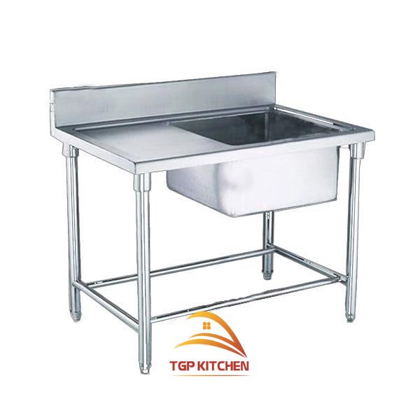 Bàn chậu rửa 1 hố lệch phải - Thiên Bình Group